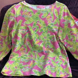 Fun Tropical Print top